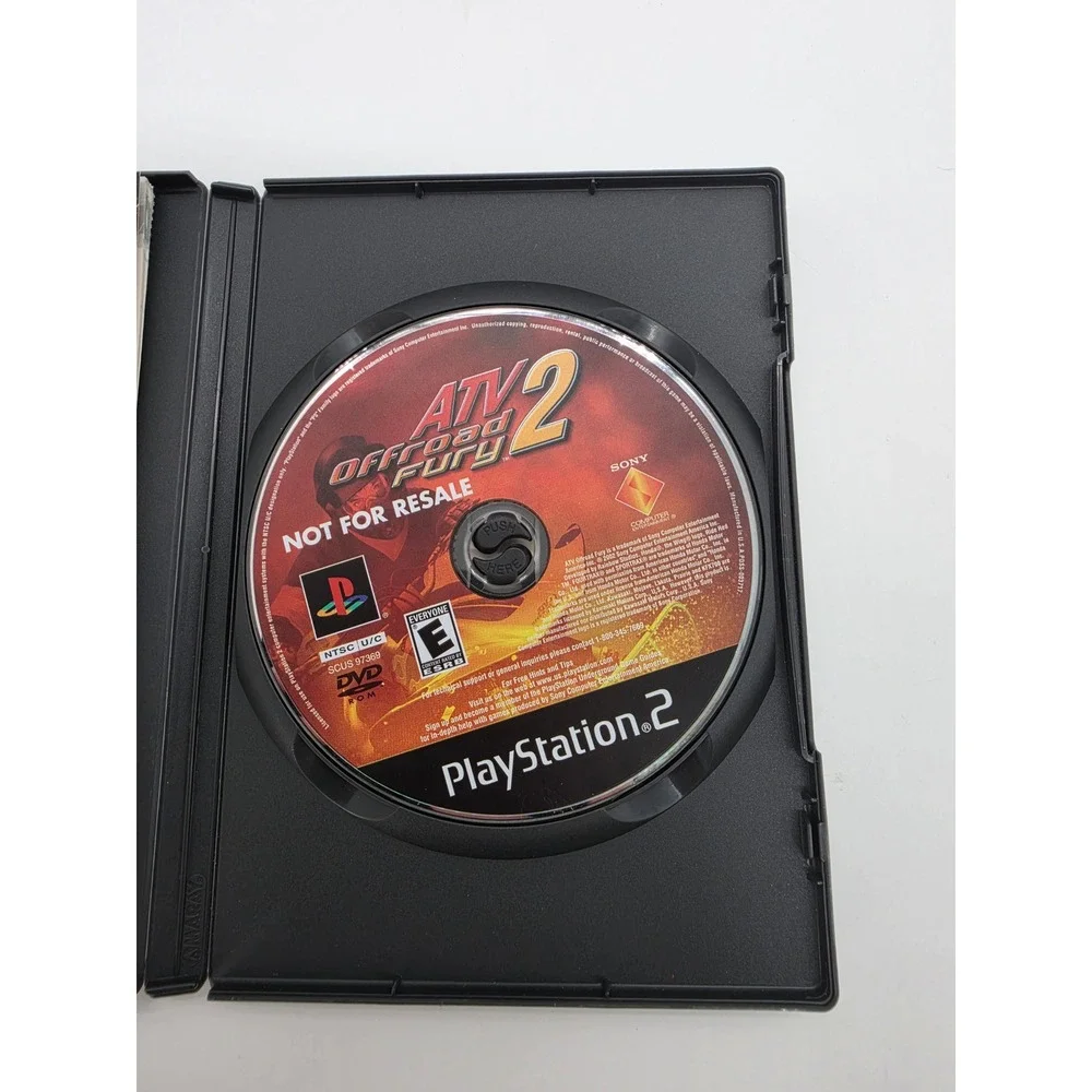 ATV Offroad Fury 2 PS2 PlayStation 2 Not For Resale Complete with Manual CIB